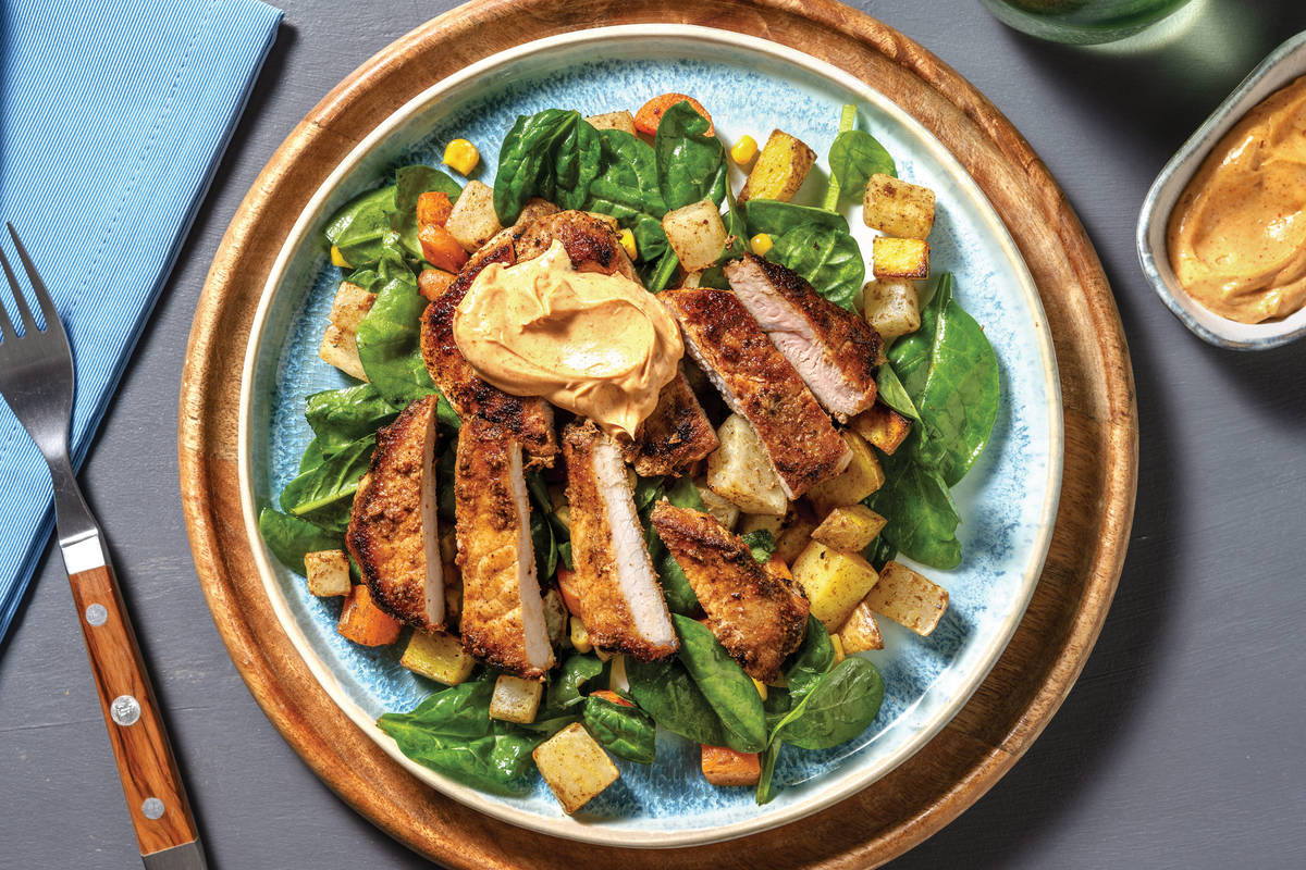 Tex-Mex Pork Steaks & Smokey Aioli
