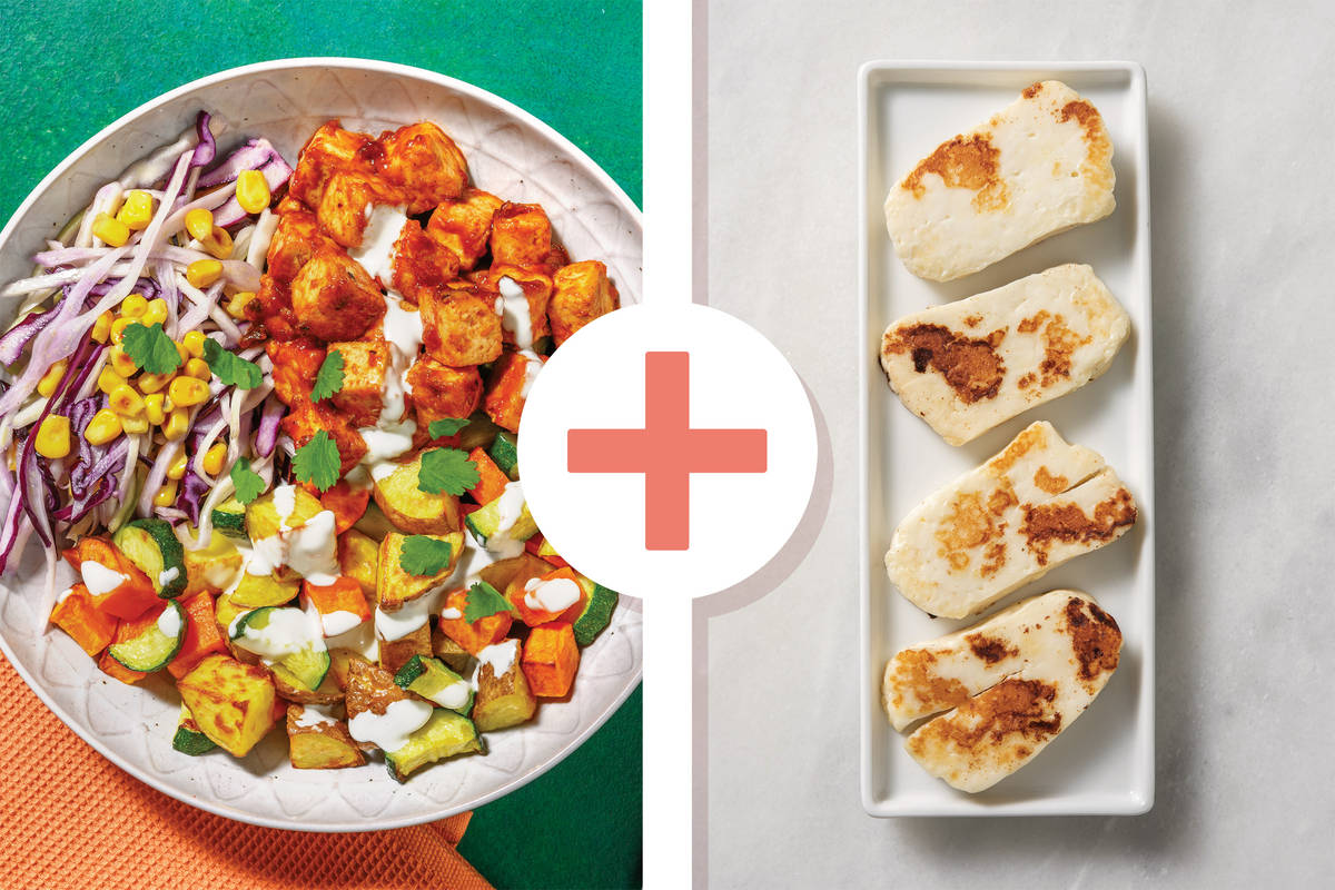 Tex-Mex Tofu & Haloumi Buddha Bowl