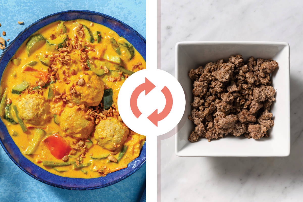 Thai Coconut Beef Meatball Soup