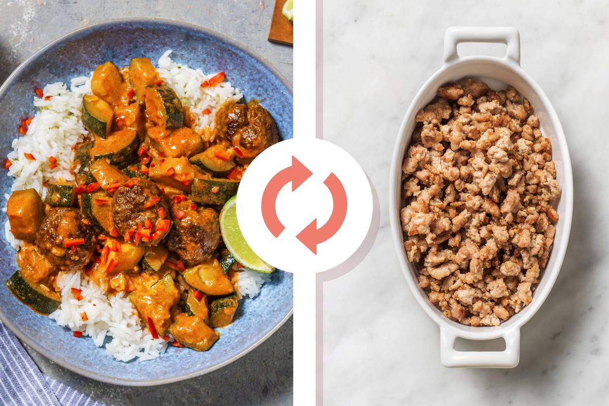 Thai Red Pork Meatball Curry