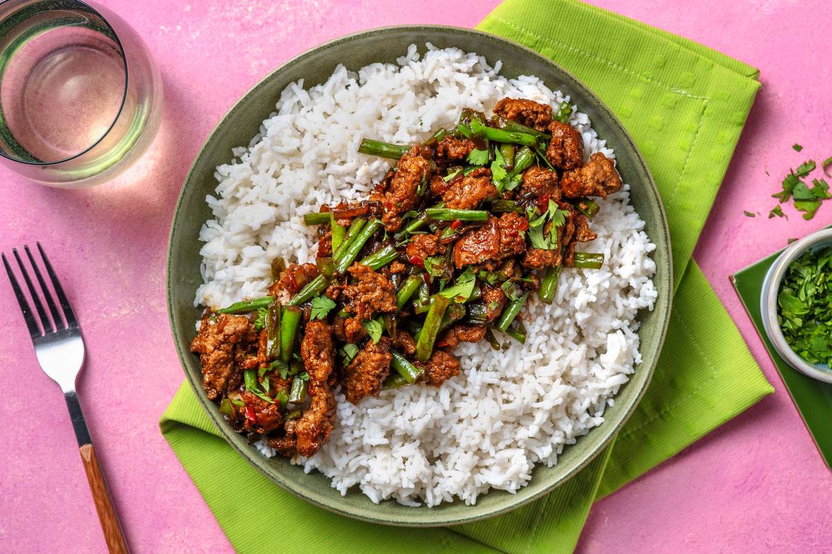 Thai Style Pork Rice Bowl