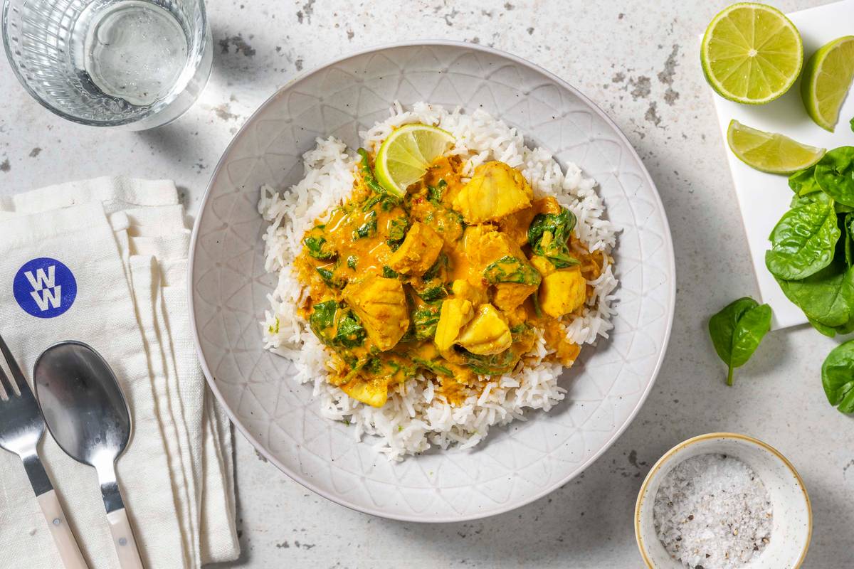Yellow Thai Style Cod Curry