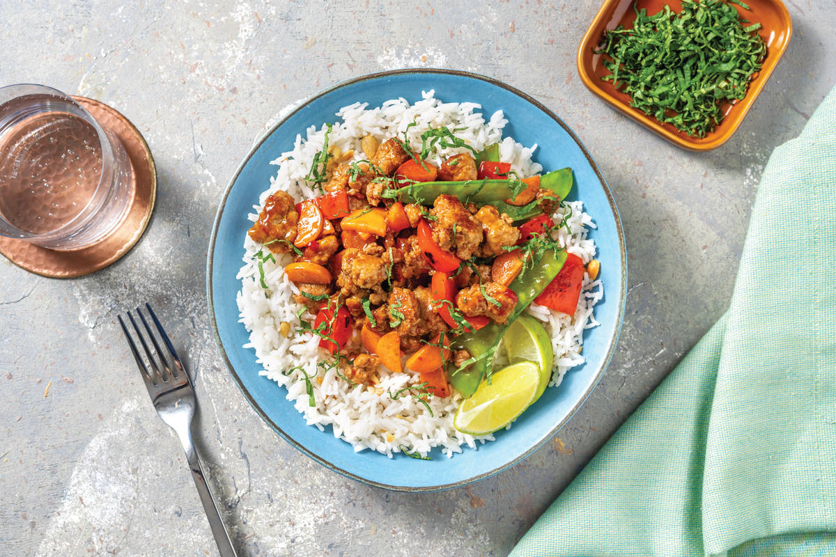 Quick Thai Sweet Chilli & Pork Bowl