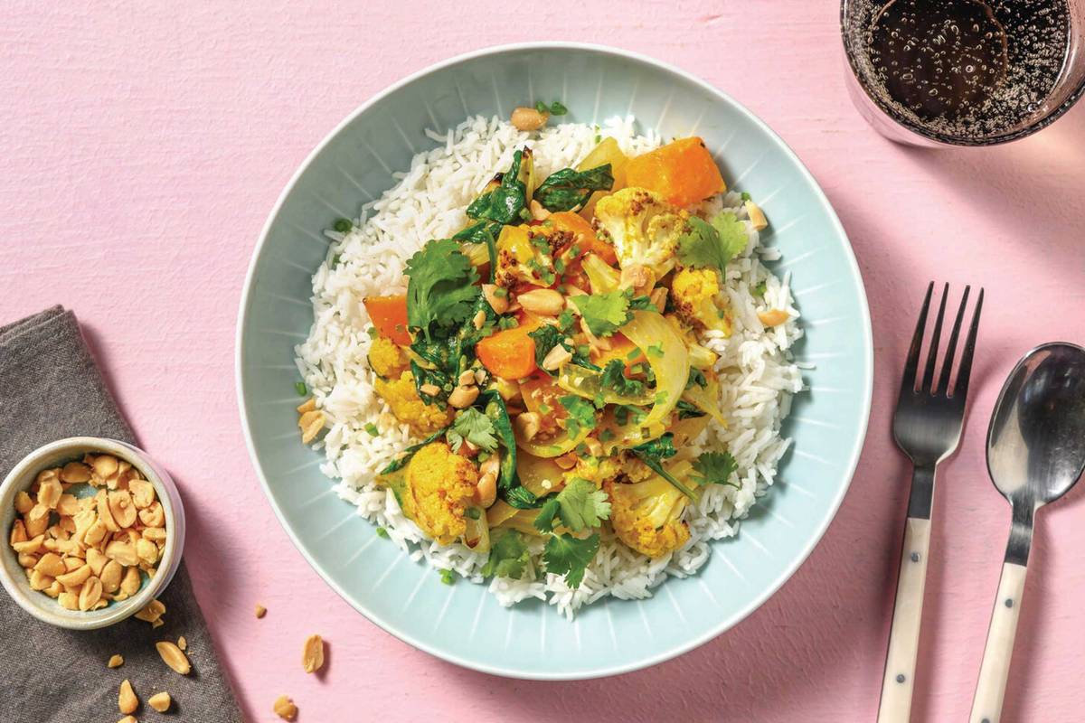Thai Yellow Curry & Roasted Veggies