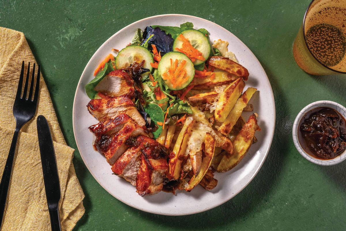 Herby Onion-Glazed Pork