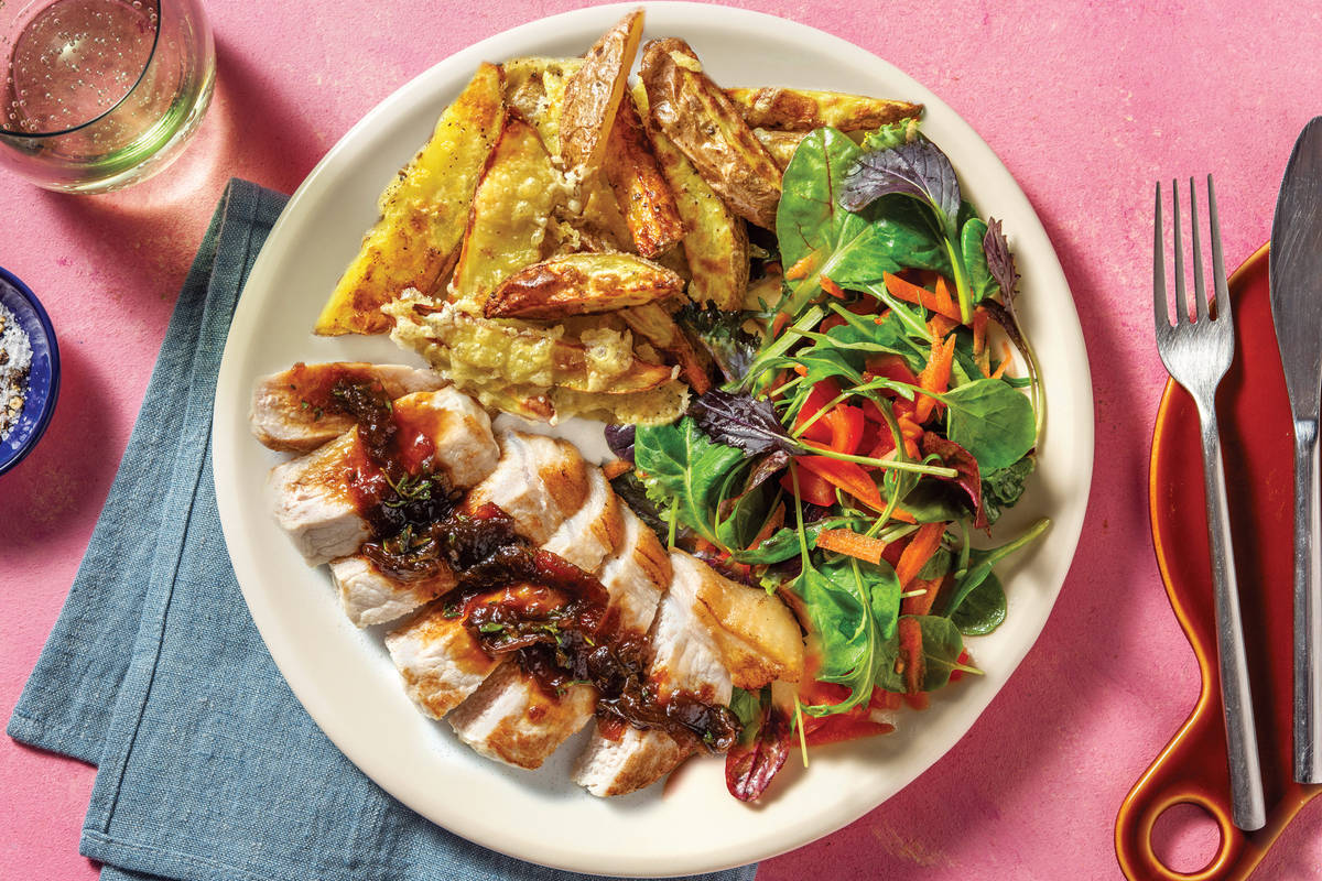 Thyme & Caramelised Onion-Glazed Pork