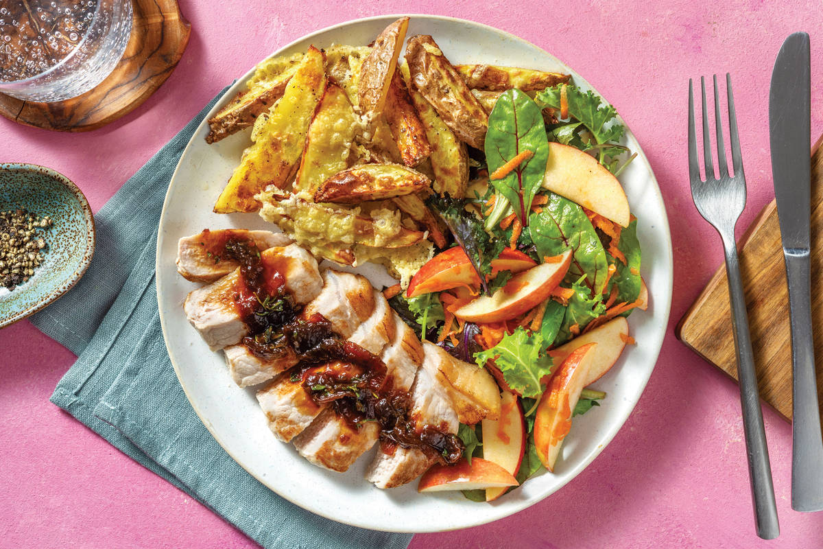 Thyme & Caramelised Onion-Glazed Pork