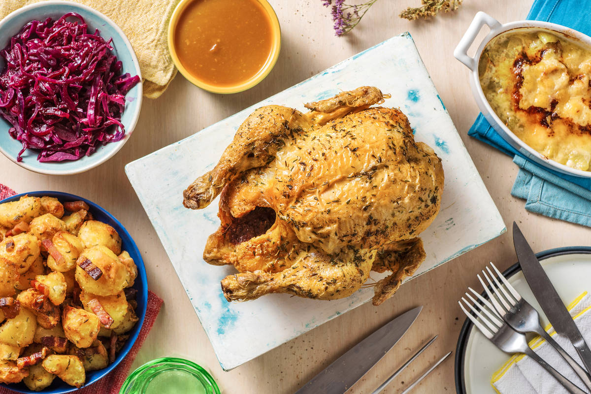 Thyme Roasted Whole Chicken