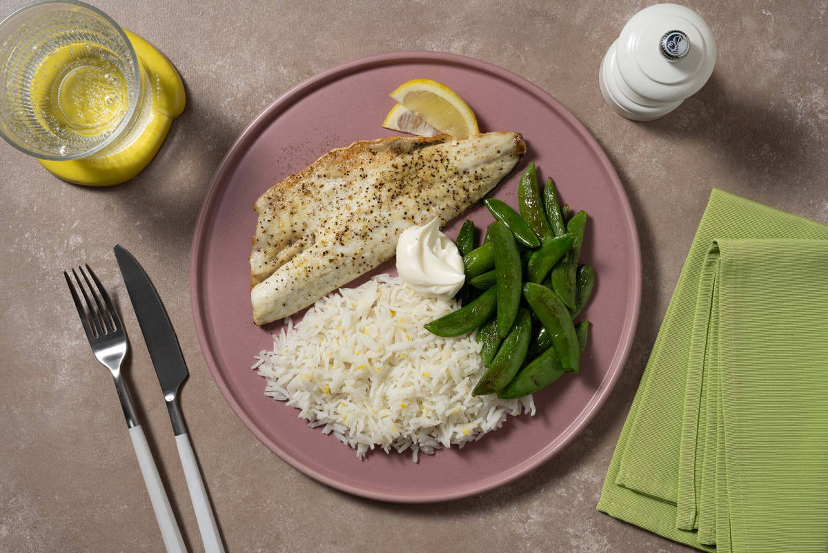 Lemon-Pepper Tilapia and Zesty Rice