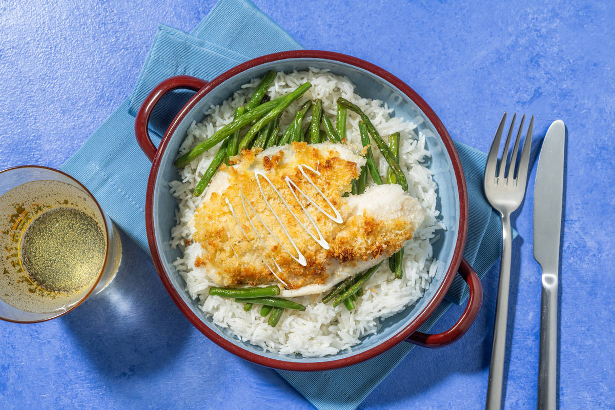 Tilapia rôti en croûte de parmesan