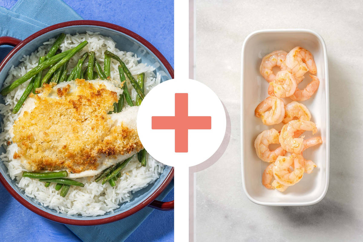 Parmesan-Crusted Baked Tilapia and Shrimp