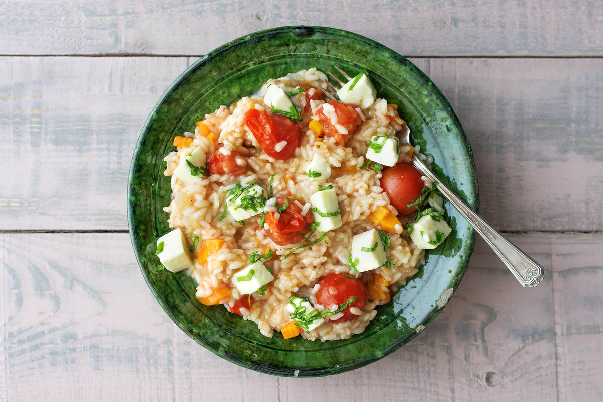 Fruchtiges Tomaten-Zitronen-Risotto