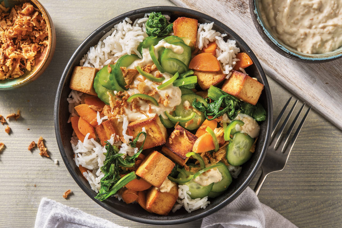 Marinated Tofu & Veggie Poke Bowl