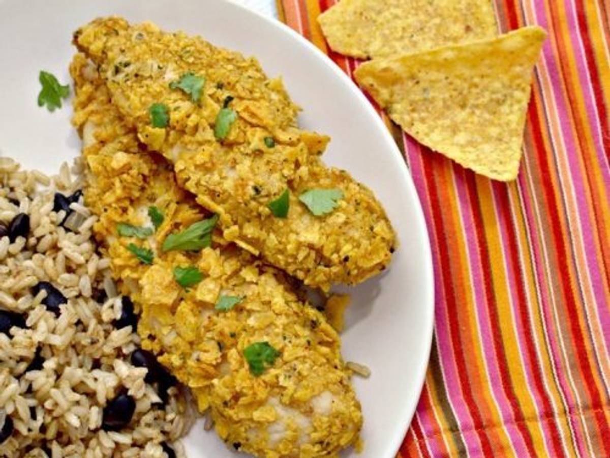 Tortilla-Crusted Tilapia Bowls