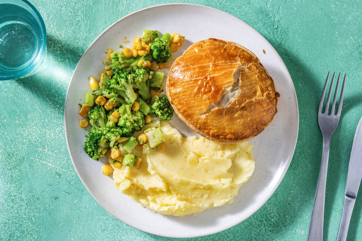 Pastei met gekruid gehakt 
