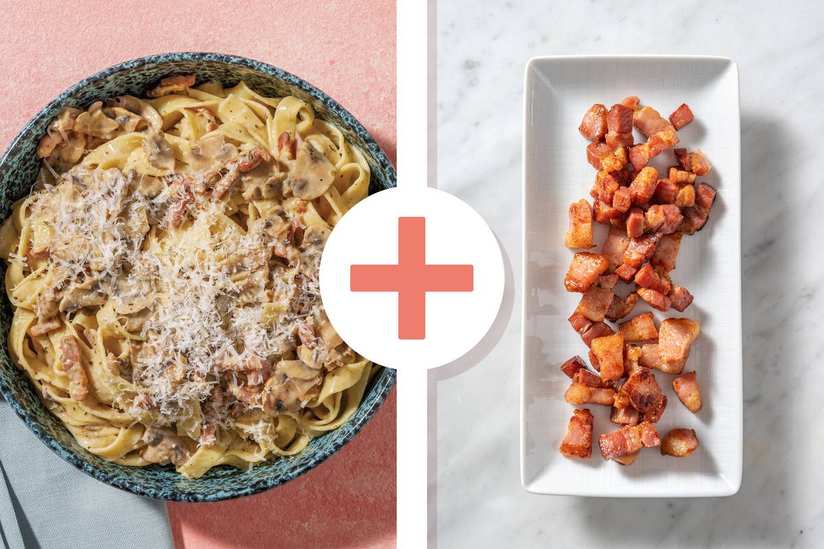 Truffle, Mushroom and Bacon Linguine