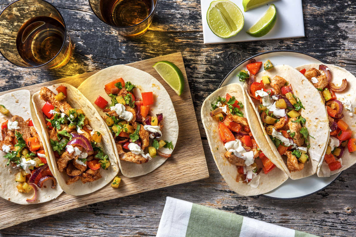 Turkey and Veggies Tacos 'Al Pastor'