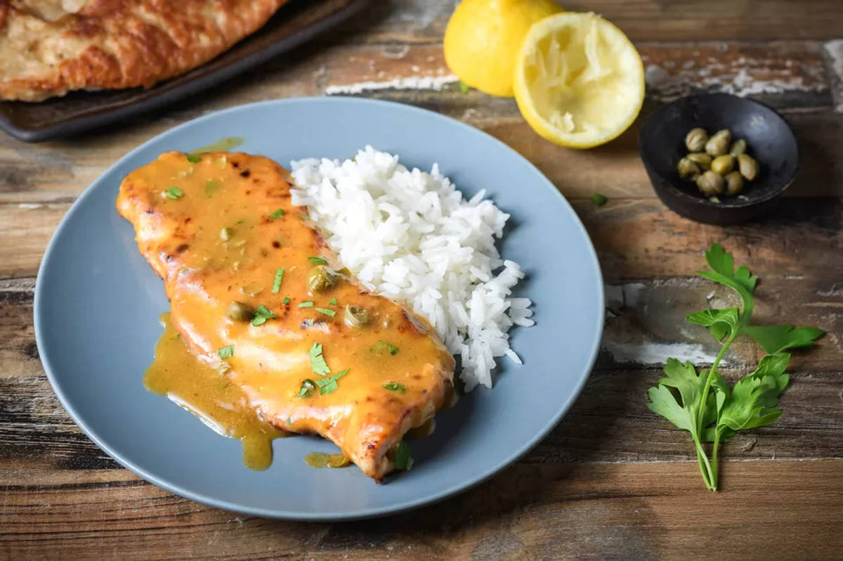 Lemon Turkey Caper Salad