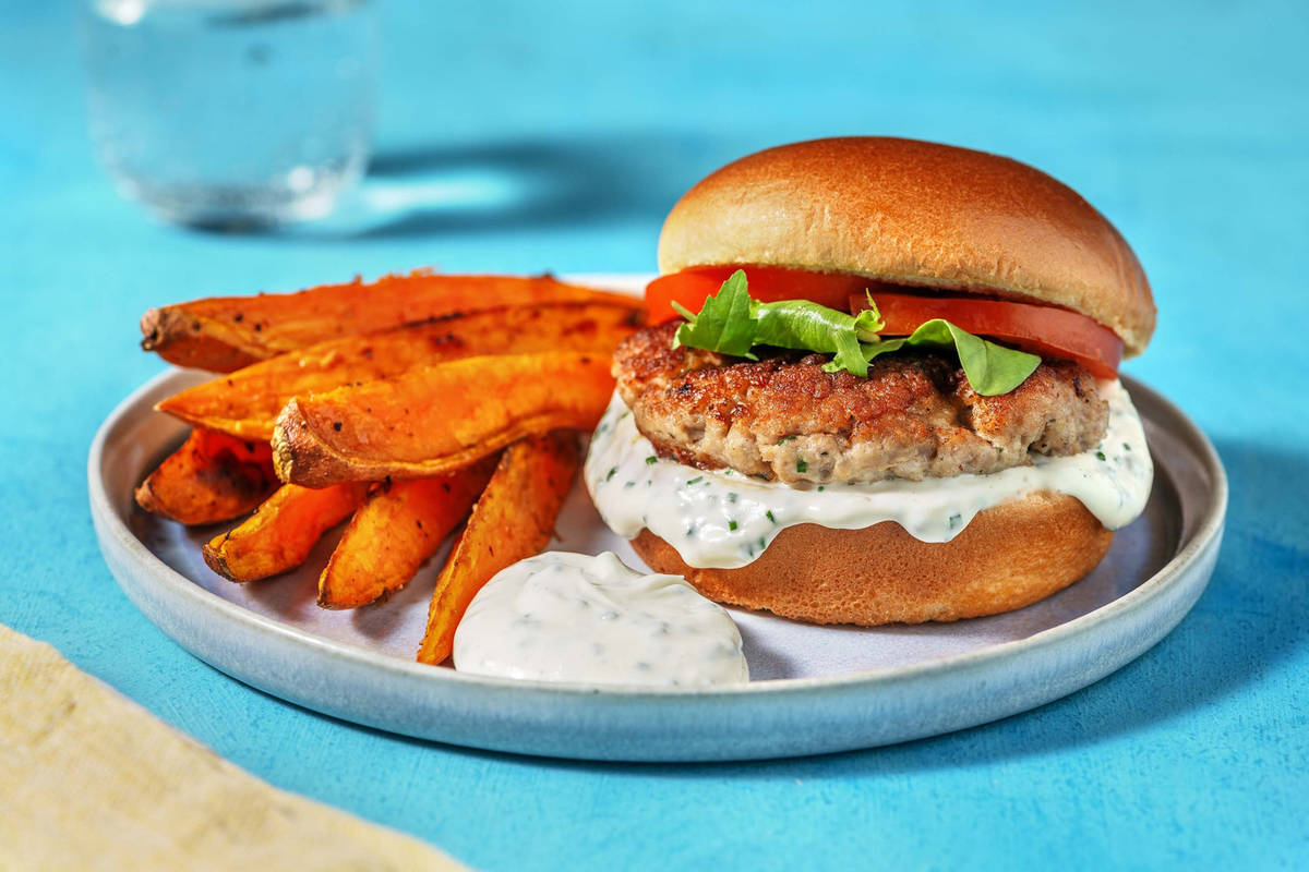 Burgers dinde-laitue-tomate