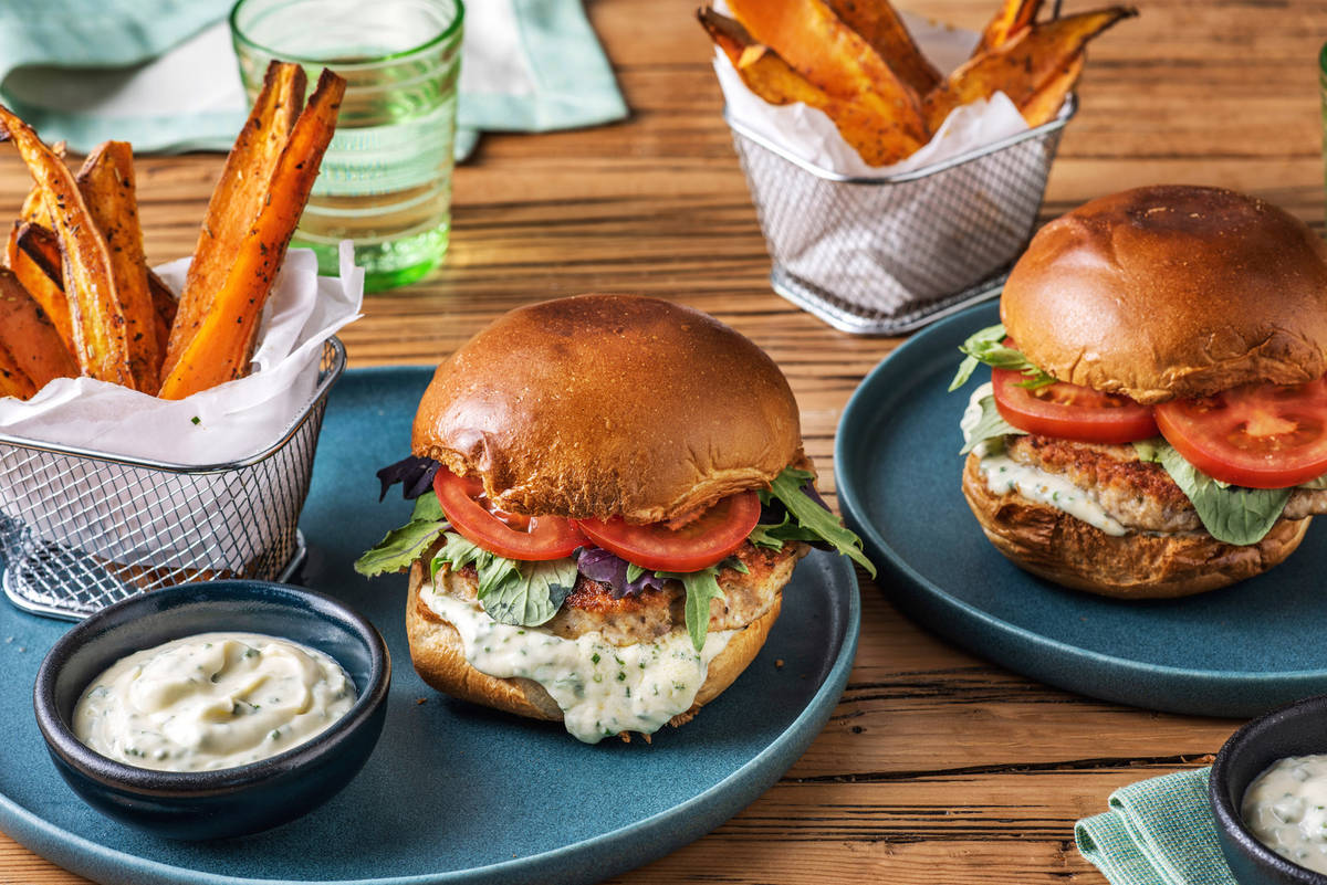 Turkey, Lettuce & Tomato Burger