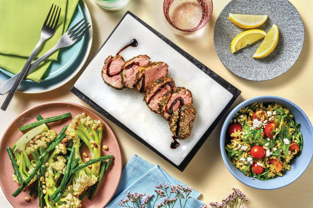 Tuscan BBQ Pork & Veggie Banquet