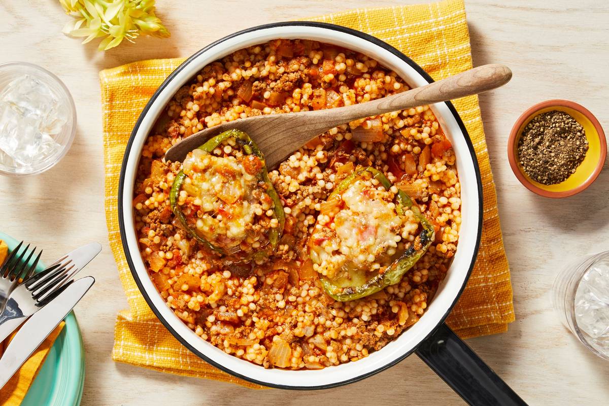 Tuscan Beef-Stuffed Pepper
