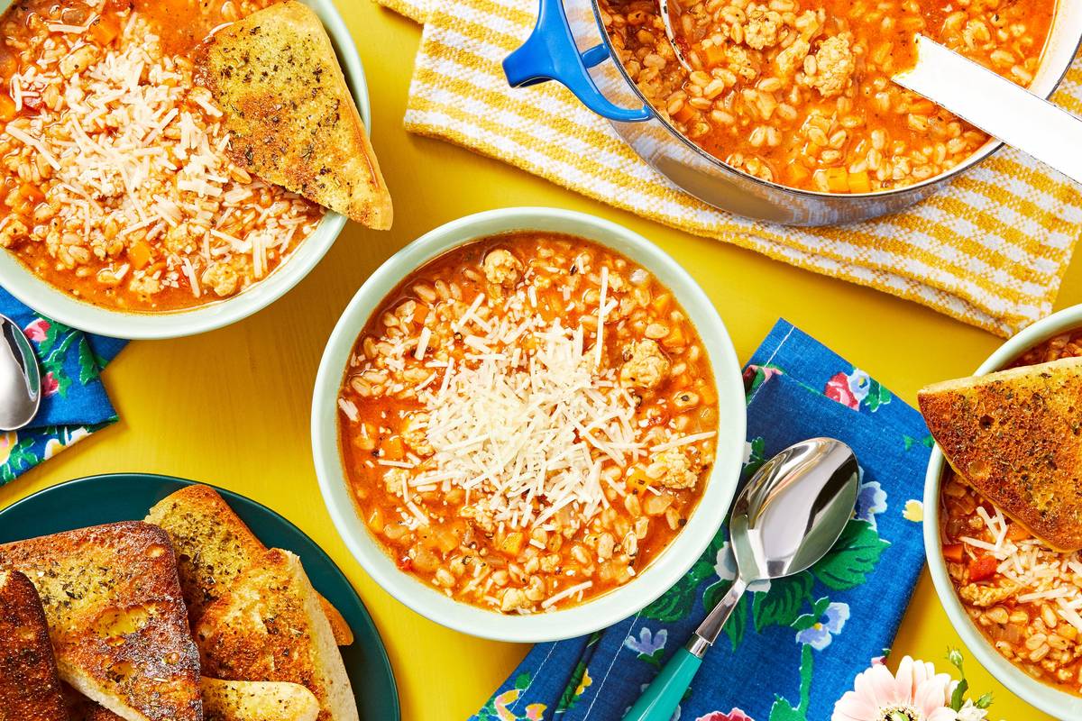 Tuscan Sausage and Farro Soup