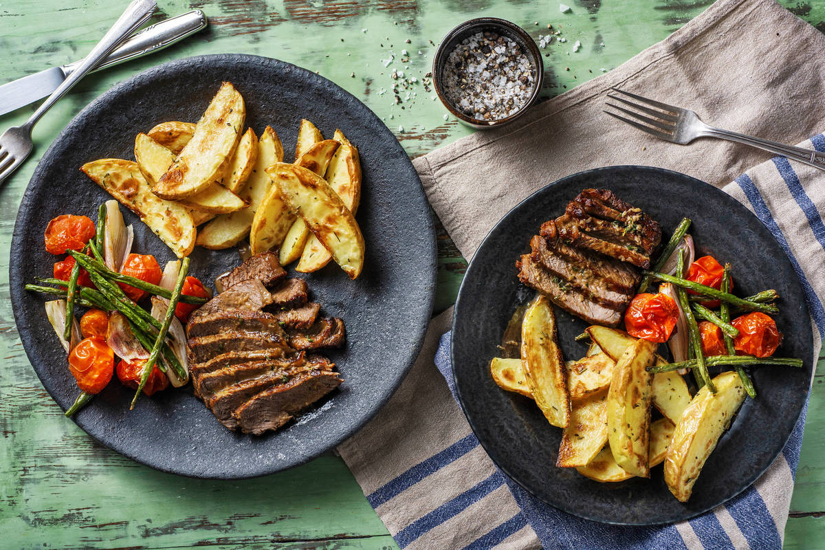 Tuscan Steak and Rosemary Potatoes