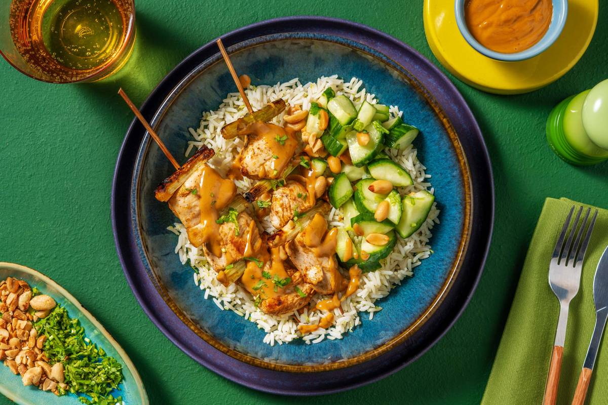 Ultimate Chicken Satay Skewers