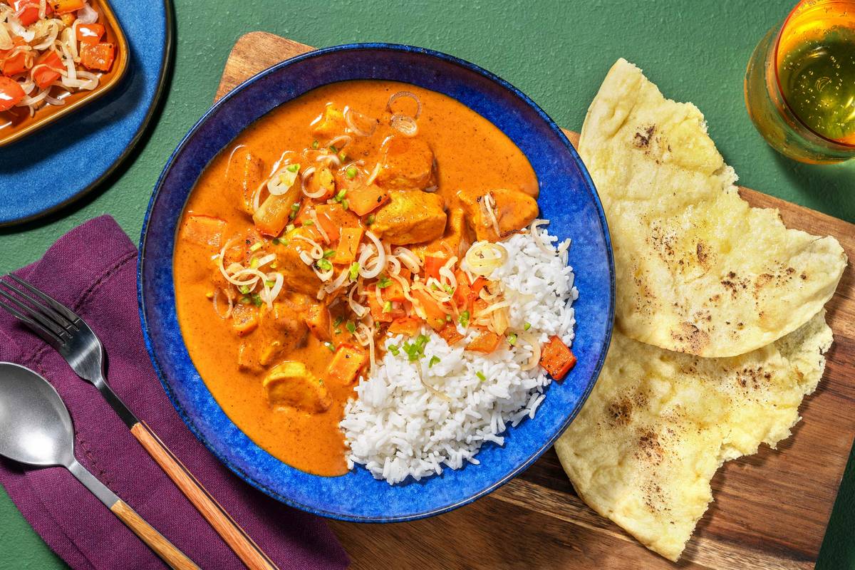 Ultimate Creamy Chicken Korma and Basmati Rice