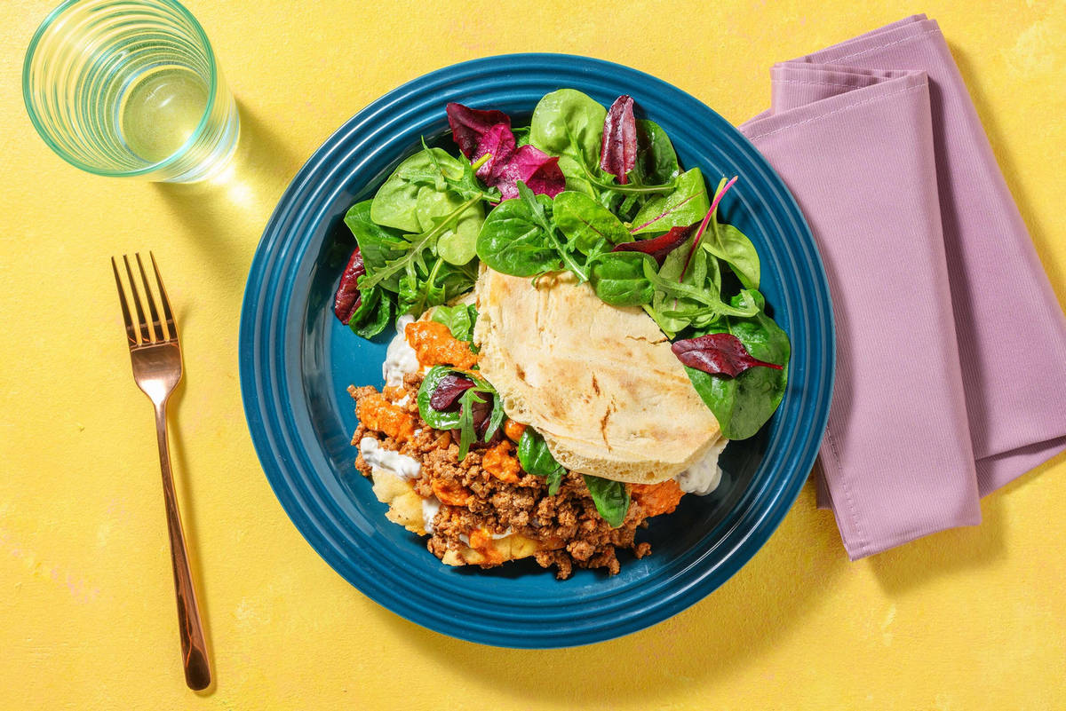 Wraps déconstruits de chorizo façon « cevapi »