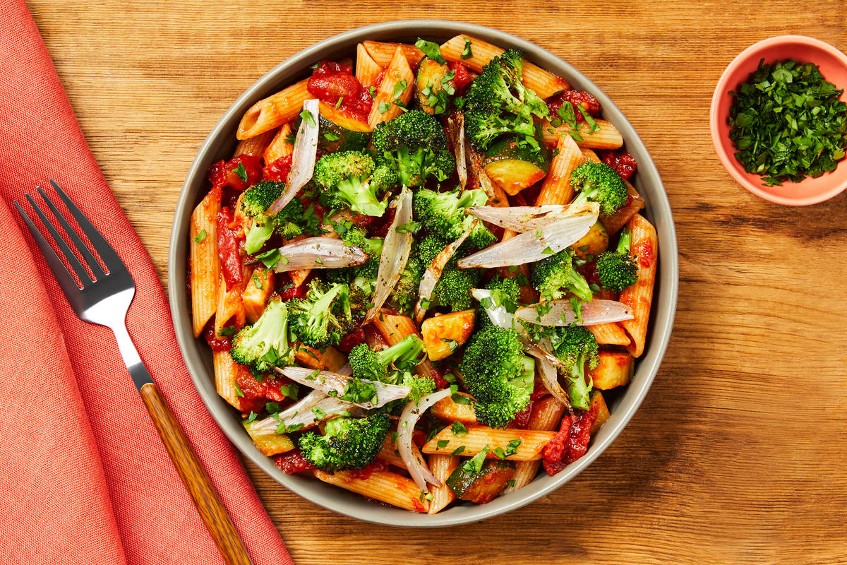 Vegan Broccoli & Sun-Dried Tomato Pasta