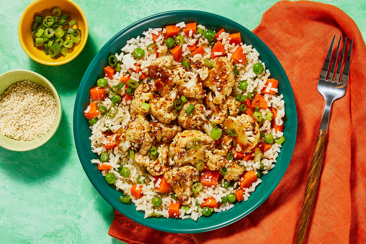 Vegan Hoisin-Glazed Cauliflower Bowls