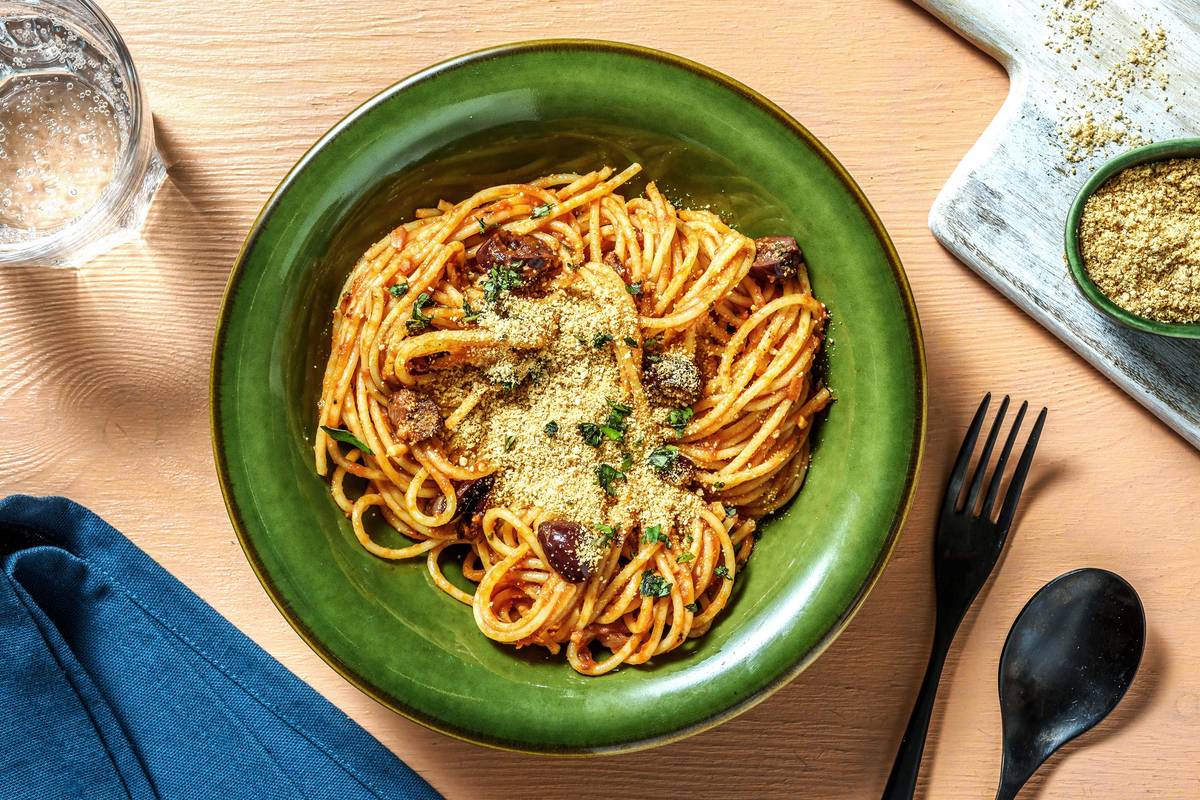 Vegetarische Spaghetti alla Napoletana