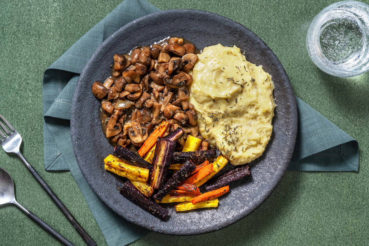 Vegetarisches Maronen-Pilz-Ragout