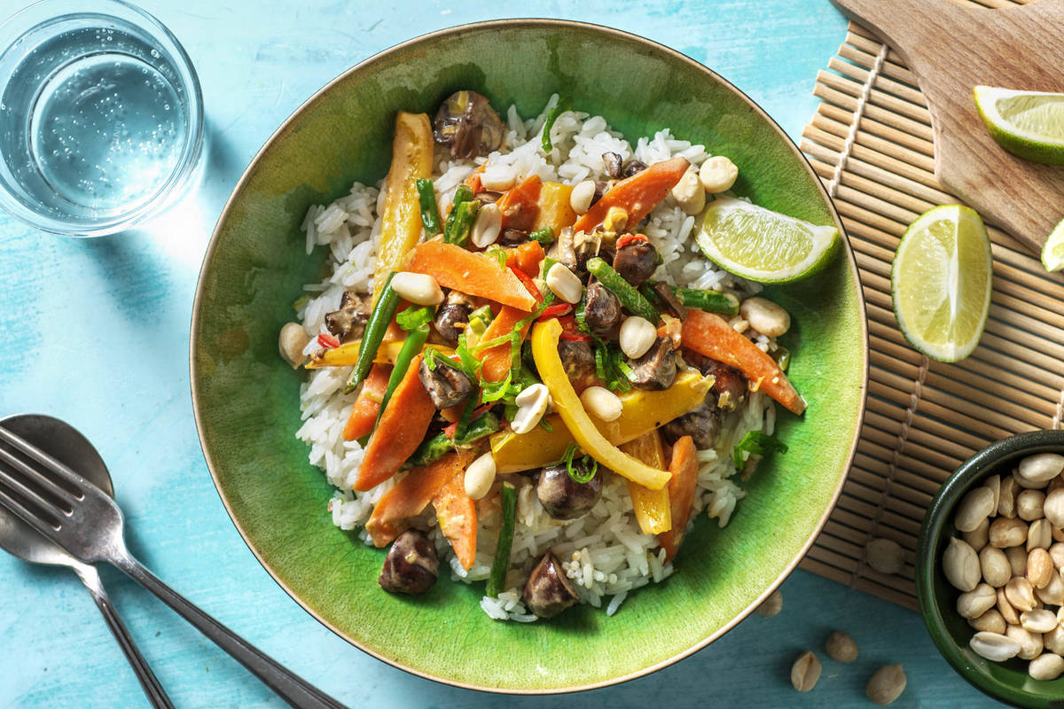 Vegetarisches Stir Fry! Buntes Pfannengemüse