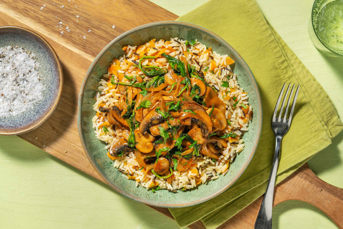 Veggie Stroganoff mit Portobello
