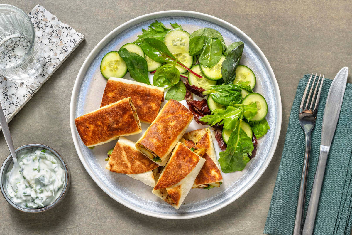 Veggie Paneer Samosa-Style Wraps