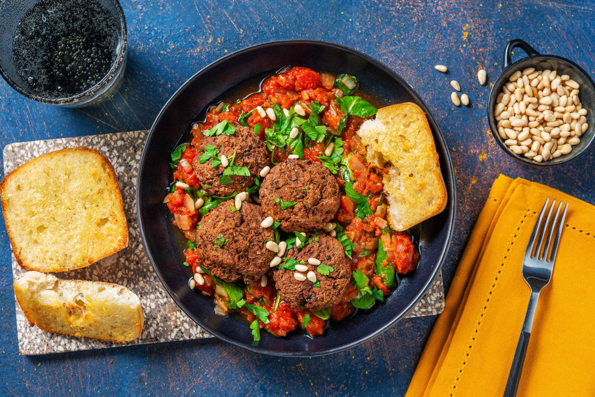 Veggie Black Bean and Mushroom 'Meatballs'