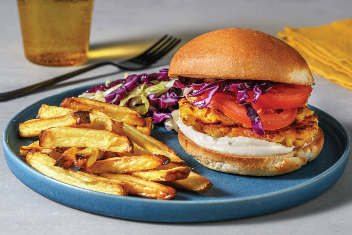 Veggie Fritter Burger