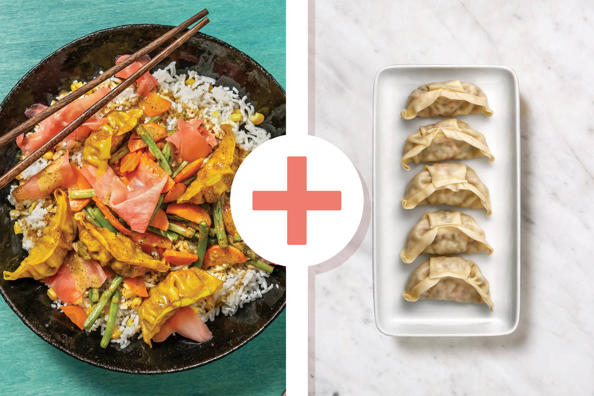 Double Veggie Gyoza Katsu Curry
