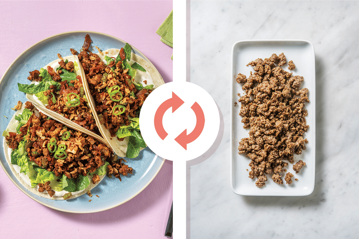 Vietnamese-Style Beef & Veggie Tacos