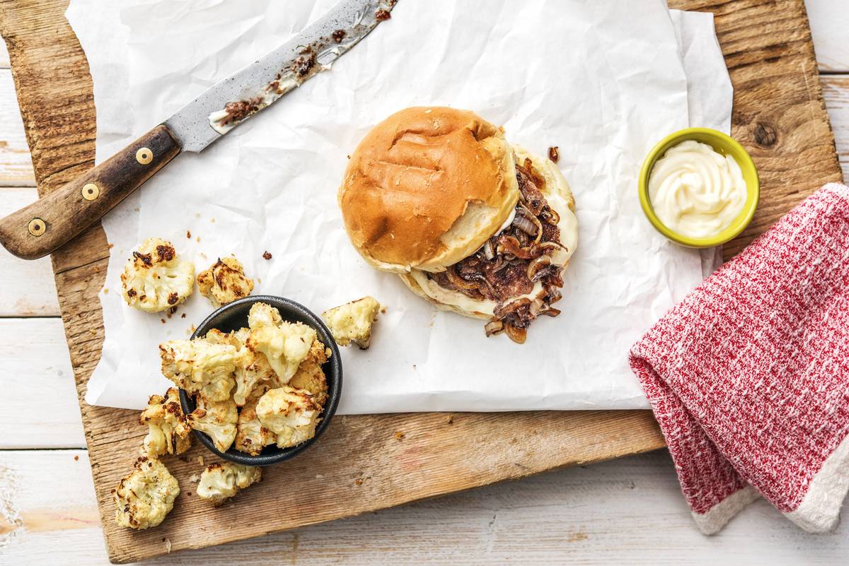 Balsamic Onion Burgers
