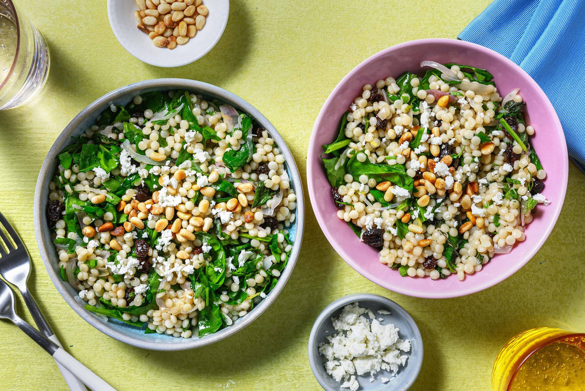Warm Pearl Couscous Salad