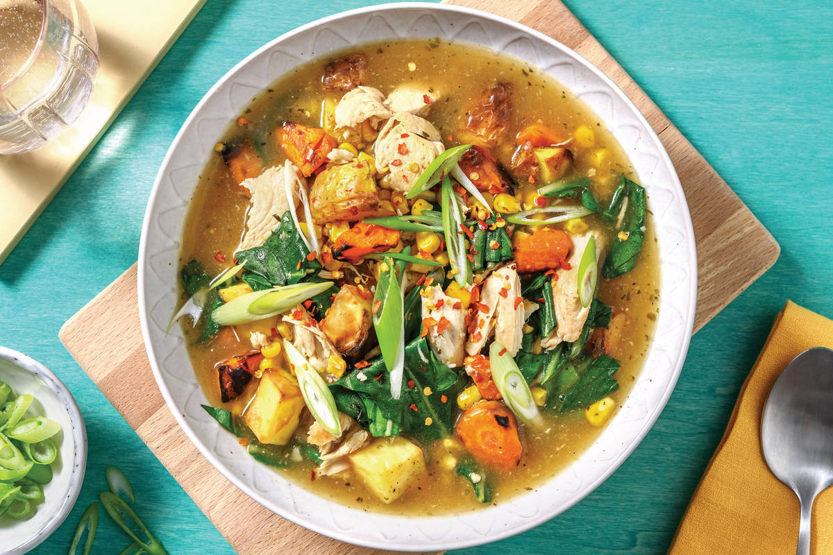 Warming Chicken & Sweetcorn Soup