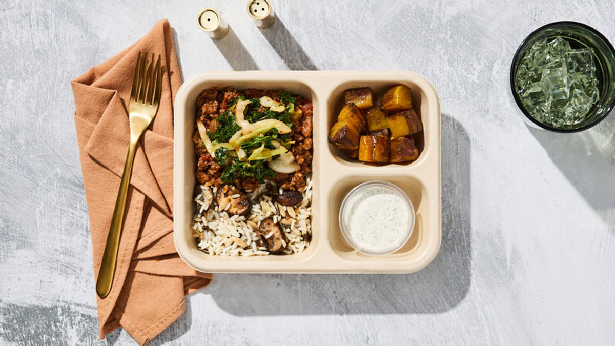Beef & Mushroom Cabbage Medley
