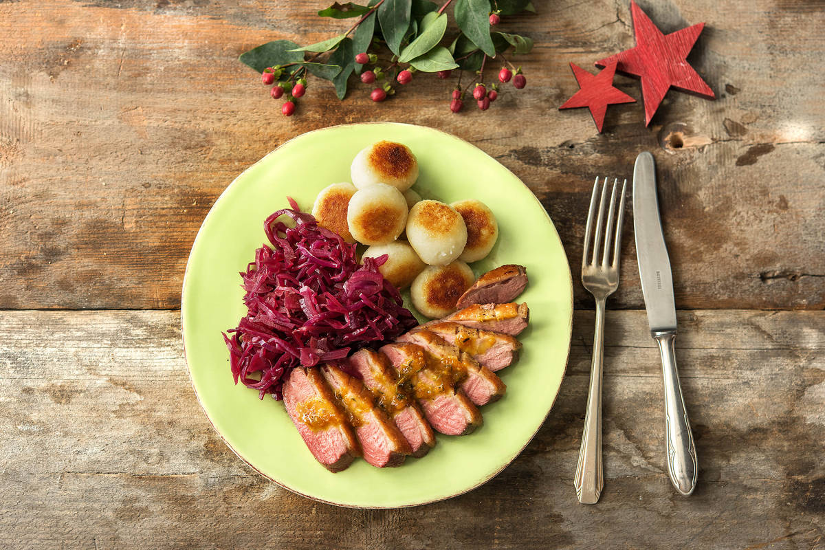 Weihnachtliche Entenbrust