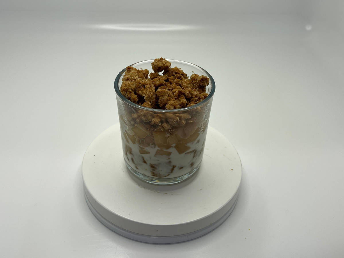 Weihnachtlicher Bratapfel-Crumble