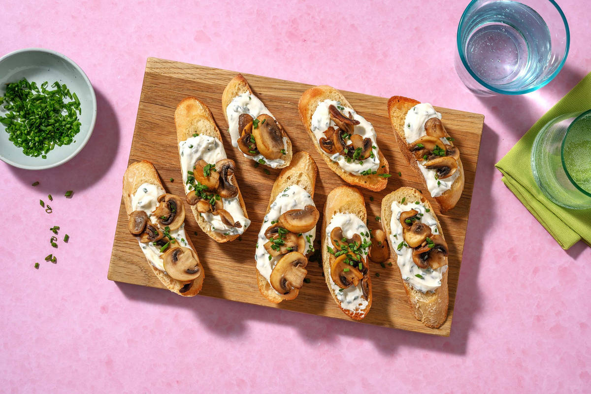 Whipped Ricotta Crostini