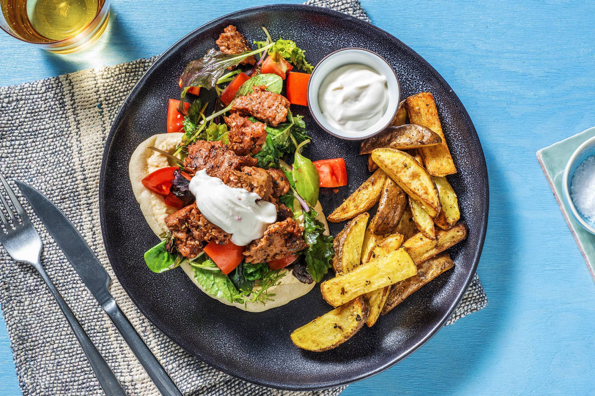 Chopped Salad Gyro Wrap